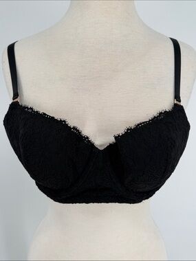 Aerie Balconette Bra Black Lace Size 38C NW